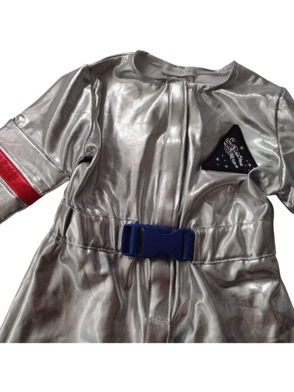 Pottery Barn Kids Astronaut Costume 6-12m Metallic Silver Space Theme Outfit - Picture 3 of 10